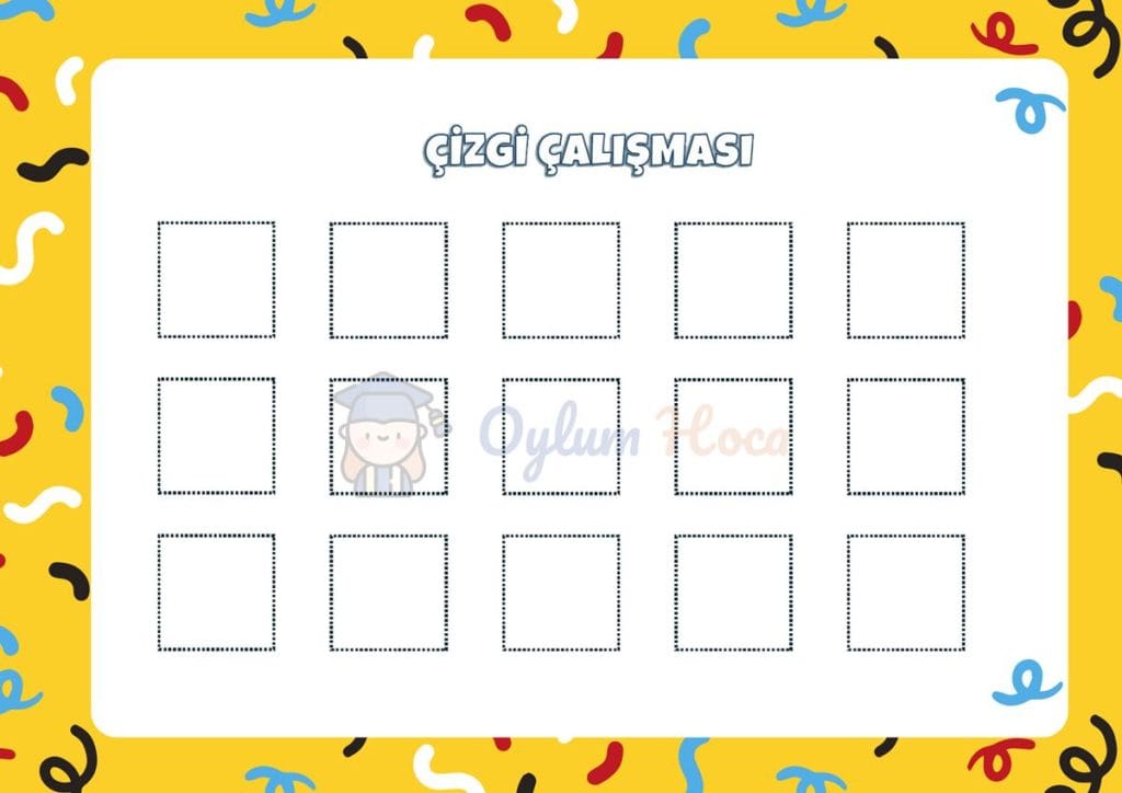 Kare Çizgi Çalışması 1 Kare Çizgi Çalışması