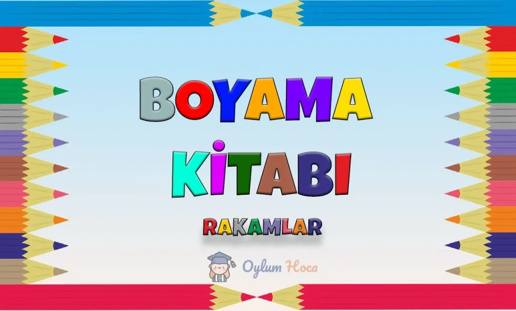 Rakamlar Boyama Sayfaları 1 Rakamlar Boyama Sayfaları