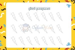 Şimşek Çizgi Çalışması 5 Şimşek Çizgi Çalışması