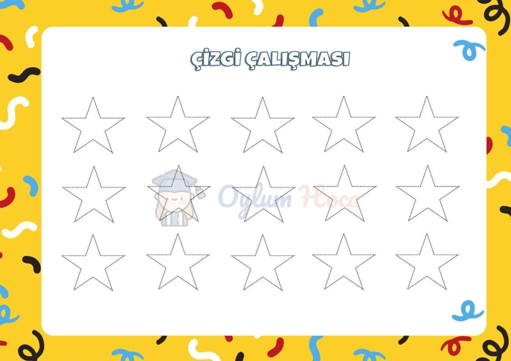 Yıldız Çizgi Çalışması 1 Yıldız Çizgi Çalışması
