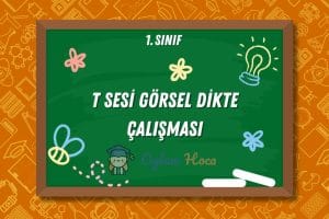 T Sesi Görsel Dikte Çalışması 5 1. Sınıf T Sesi Görsel Dikte Çalışması
