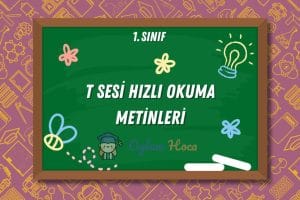 1. Sınıf T Sesi Hızlı Okuma Metinleri