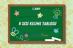 R Sesi Kelime Tablosu 5 R Sesi Kelime Tablosu