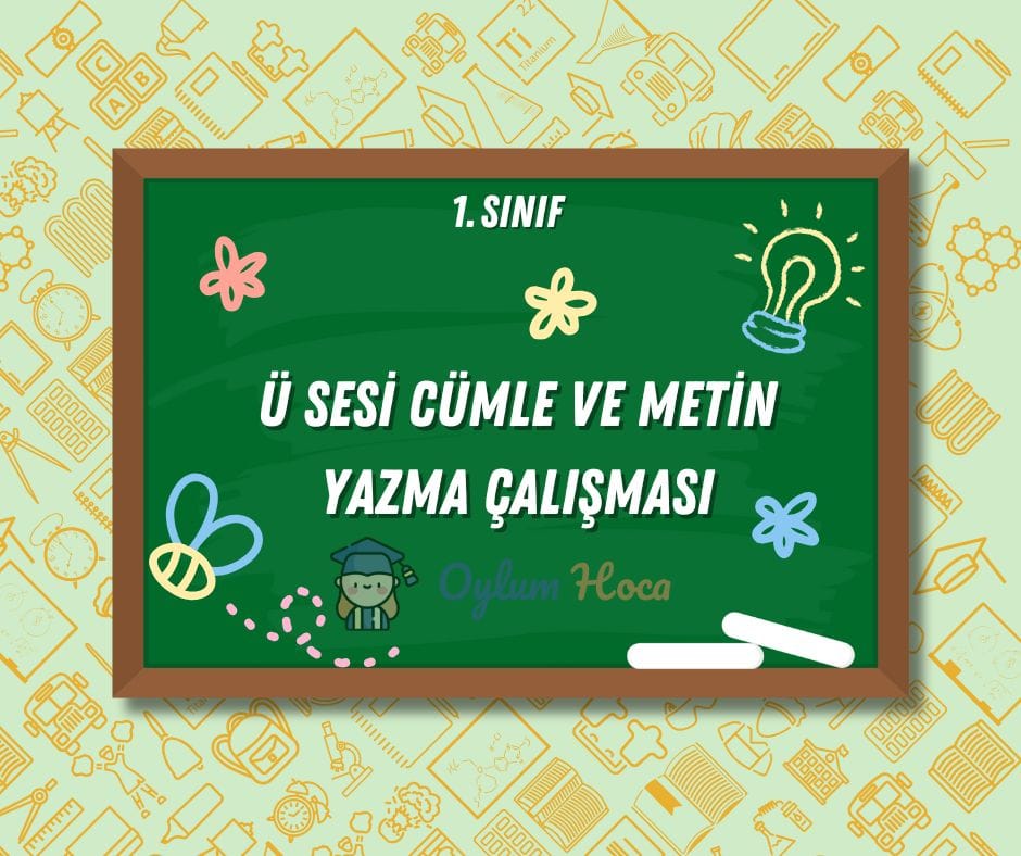 Ü Sesi Cümle ve Metin Yazma Çalışması