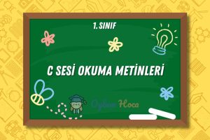 C Sesi Okuma Metinleri 3 C Sesi Okuma Metinleri