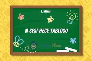 N Sesi Hece Tablosu 17 N Sesi Hece Tablosu